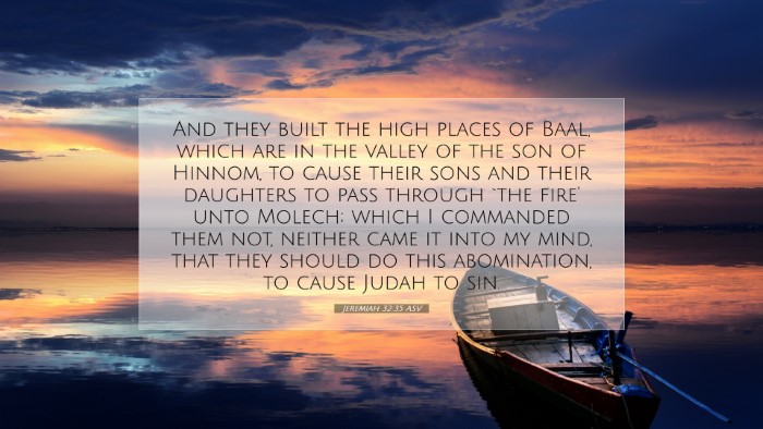 Picture 07 - Jeremiah 32:35 ASV Desktop Wallpaper - And they built the high places of Baal, which are - Desktop Bible Verse Wallpaper