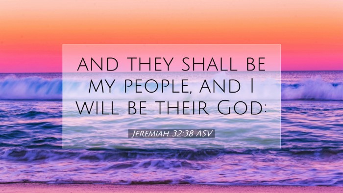 Picture 07 - Jeremiah 32:38 ASV Desktop Wallpaper - and they shall be my people, and I will be their - Desktop Bible Verse Wallpaper
