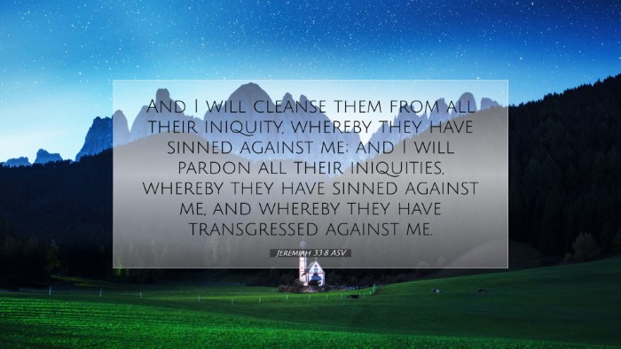 Picture 07 - Jeremiah 33:8 ASV Desktop Wallpaper - And I will cleanse them from all their iniquity, - Desktop Bible Verse Wallpaper