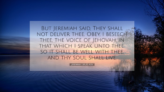 Picture 07 - Jeremiah 38:20 ASV Desktop Wallpaper - But Jeremiah said, They shall not deliver thee. - Desktop Bible Verse Wallpaper