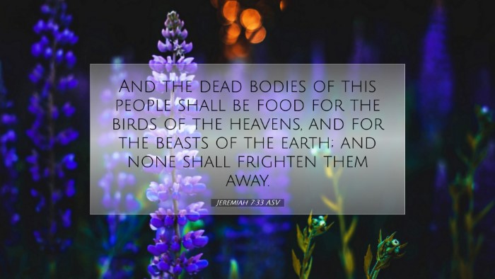Picture 07 - Jeremiah 7:33 ASV Desktop Wallpaper - And the dead bodies of this people shall be food - Desktop Bible Verse Wallpaper