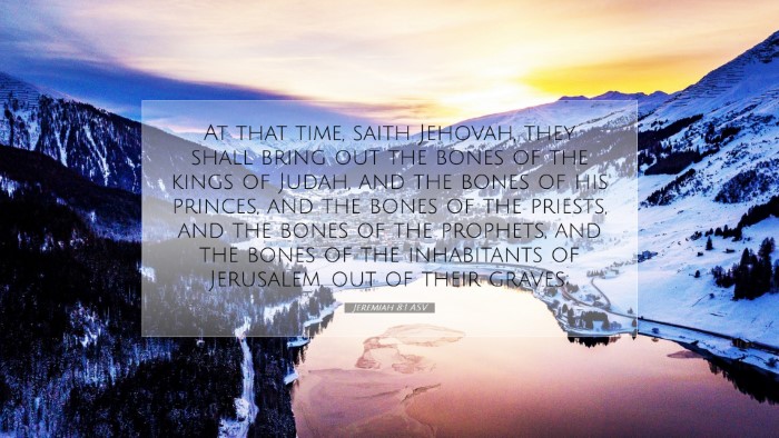Picture 07 - Jeremiah 8:1 ASV Desktop Wallpaper - At that time, saith Jehovah, they shall bring out - Desktop Bible Verse Wallpaper
