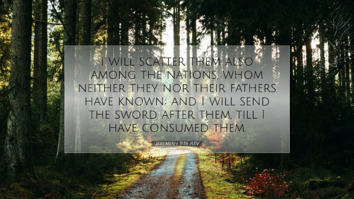 Picture 07 - Jeremiah 9:16 ASV Desktop Wallpaper - I will scatter them also among the nations, whom - Desktop Bible Verse Wallpaper
