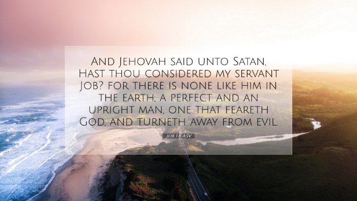Picture 07 - Job 1:8 ASV Desktop Wallpaper - And Jehovah said unto Satan, Hast thou considered - Desktop Bible Verse Wallpaper