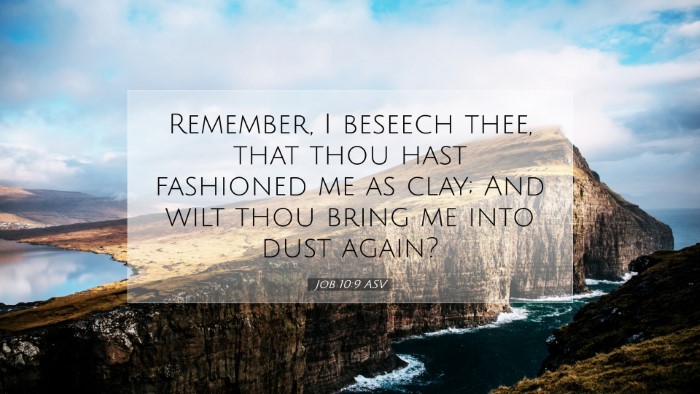 Picture 07 - Job 10:9 ASV Desktop Wallpaper - Remember, I beseech thee, that thou hast - Desktop Bible Verse Wallpaper