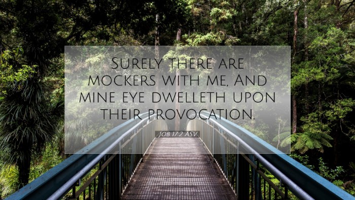 Picture 07 - Job 17:2 ASV Desktop Wallpaper - Surely there are mockers with me, And mine eye - Desktop Bible Verse Wallpaper