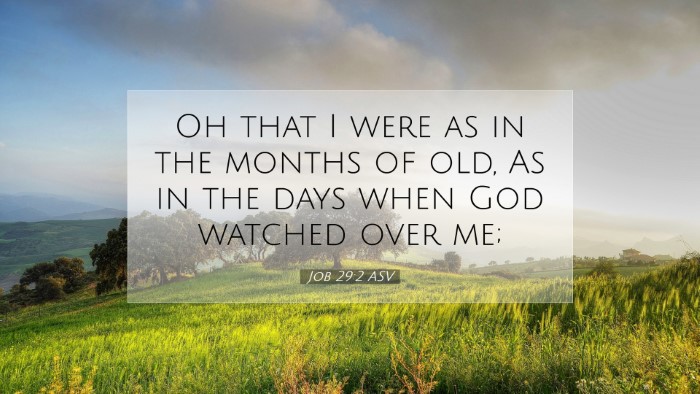 Picture 07 - Job 29:2 ASV Desktop Wallpaper - Oh that I were as in the months of old, As in the - Desktop Bible Verse Wallpaper