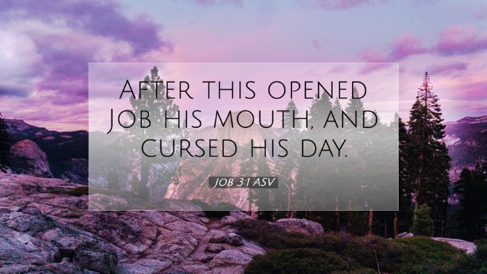 Picture 07 - Job 3:1 ASV Desktop Wallpaper - After this opened Job his mouth, and cursed his - Desktop Bible Verse Wallpaper