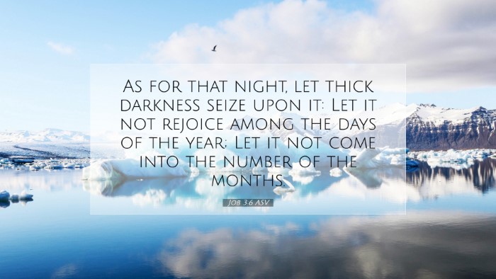 Picture 07 - Job 3:6 ASV Desktop Wallpaper - As for that night, let thick darkness seize upon - Desktop Bible Verse Wallpaper