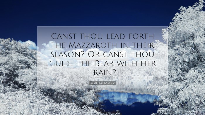 Picture 07 - Job 38:32 ASV Desktop Wallpaper - Canst thou lead forth the Mazzaroth in their - Desktop Bible Verse Wallpaper