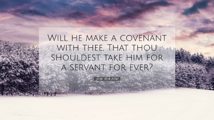 Picture 07 - Job 41:4 ASV Desktop Wallpaper - Will he make a covenant with thee, That thou - Desktop Bible Verse Wallpaper