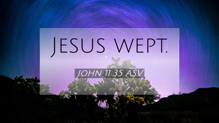 Picture 07 - John 11:35 ASV Desktop Wallpaper - Jesus - Desktop Bible Verse Wallpaper