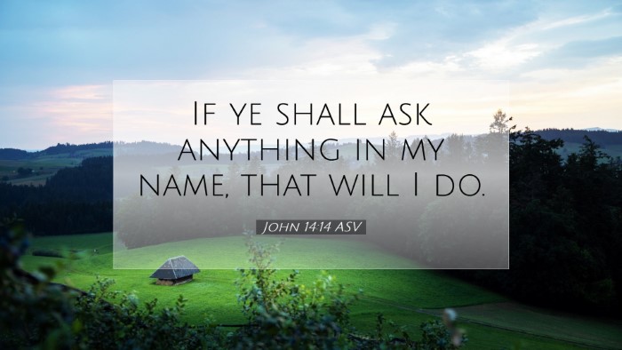 Picture 07 - John 14:14 ASV Desktop Wallpaper - If ye shall ask anything in my name, that will I - Desktop Bible Verse Wallpaper