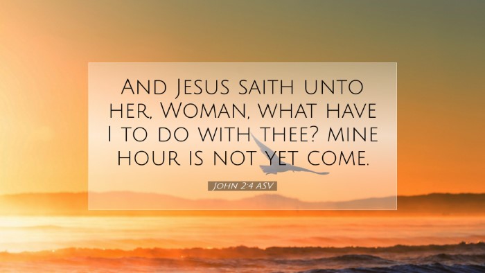 Picture 07 - John 2:4 ASV Desktop Wallpaper - And Jesus saith unto her, Woman, what have I to - Desktop Bible Verse Wallpaper