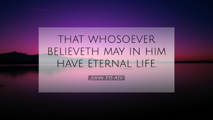 Picture 07 - John 3:15 ASV Desktop Wallpaper - that whosoever believeth may in him have eternal - Desktop Bible Verse Wallpaper