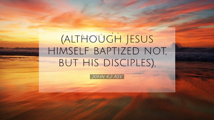Picture 07 - John 4:2 ASV Desktop Wallpaper - (although Jesus himself baptized not, but his - Desktop Bible Verse Wallpaper