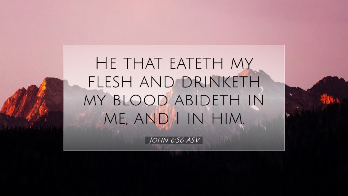 Picture 07 - John 6:56 ASV Desktop Wallpaper - He that eateth my flesh and drinketh my blood - Desktop Bible Verse Wallpaper