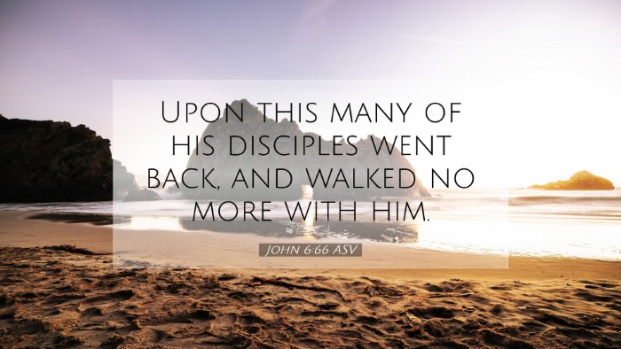 Picture 07 - John 6:66 ASV Desktop Wallpaper - Upon this many of his disciples went back, and - Desktop Bible Verse Wallpaper