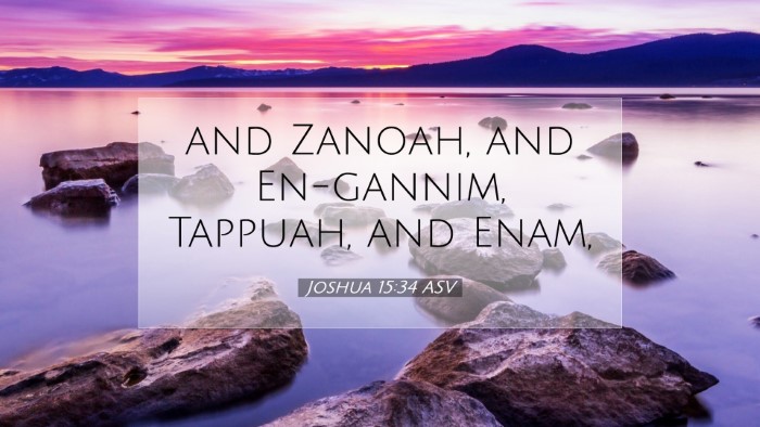 Picture 07 - Joshua 15:34 ASV Desktop Wallpaper - and Zanoah, and En-gannim, Tappuah, and - Desktop Bible Verse Wallpaper