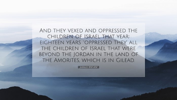 Picture 07 - Judges 10:8 ASV Desktop Wallpaper - And they vexed and oppressed the children of - Desktop Bible Verse Wallpaper