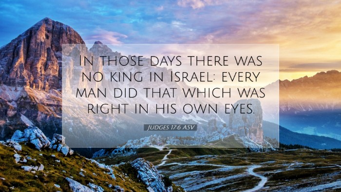 Picture 07 - Judges 17:6 ASV Desktop Wallpaper - In those days there was no king in Israel: every - Desktop Bible Verse Wallpaper