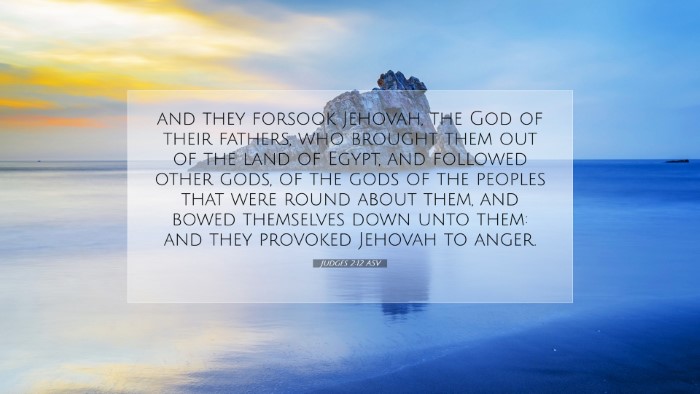 Picture 07 - Judges 2:12 ASV Desktop Wallpaper - and they forsook Jehovah, the God of their - Desktop Bible Verse Wallpaper
