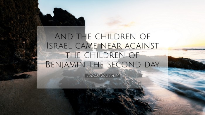 Picture 07 - Judges 20:24 ASV Desktop Wallpaper - And the children of Israel came near against the - Desktop Bible Verse Wallpaper