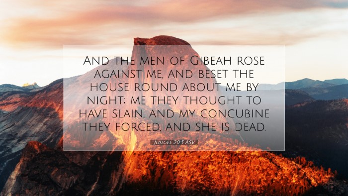 Picture 07 - Judges 20:5 ASV Desktop Wallpaper - And the men of Gibeah rose against me, and beset - Desktop Bible Verse Wallpaper