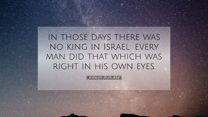 Picture 07 - Judges 21:25 ASV Desktop Wallpaper - In those days there was no king in Israel: every - Desktop Bible Verse Wallpaper