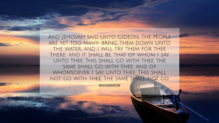 Picture 07 - Judges 7:4 ASV Desktop Wallpaper - And Jehovah said unto Gideon, The people are yet - Desktop Bible Verse Wallpaper