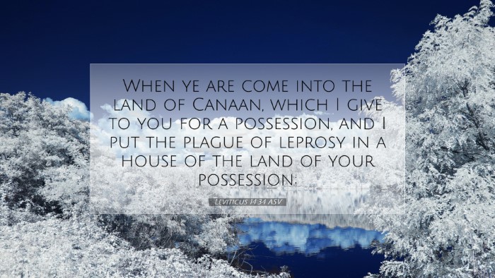 Picture 07 - Leviticus 14:34 ASV Desktop Wallpaper - When ye are come into the land of Canaan, which I - Desktop Bible Verse Wallpaper