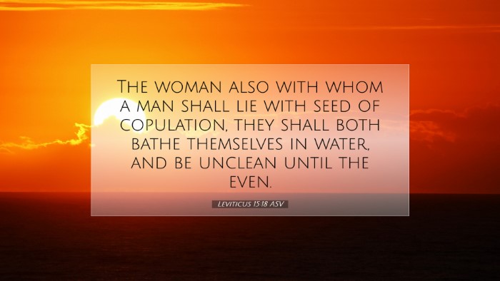 Picture 07 - Leviticus 15:18 ASV Desktop Wallpaper - The woman also with whom a man shall lie with - Desktop Bible Verse Wallpaper
