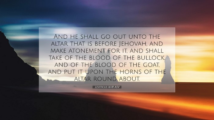 Picture 07 - Leviticus 16:18 ASV Desktop Wallpaper - And he shall go out unto the altar that is before - Desktop Bible Verse Wallpaper