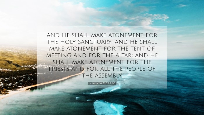 Picture 07 - Leviticus 16:33 ASV Desktop Wallpaper - and he shall make atonement for the holy - Desktop Bible Verse Wallpaper