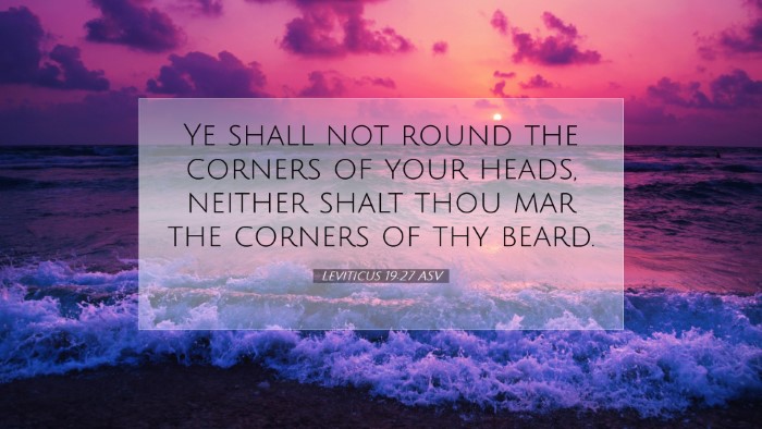 Picture 07 - Leviticus 19:27 ASV Desktop Wallpaper - Ye shall not round the corners of your heads, - Desktop Bible Verse Wallpaper