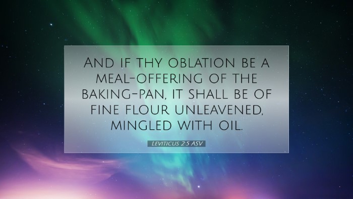 Picture 07 - Leviticus 2:5 ASV Desktop Wallpaper - And if thy oblation be a meal-offering of the - Desktop Bible Verse Wallpaper