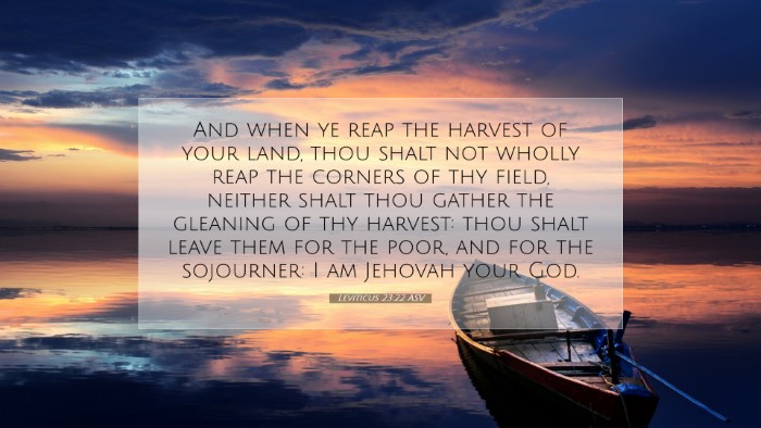 Picture 07 - Leviticus 23:22 ASV Desktop Wallpaper - And when ye reap the harvest of your land, thou - Desktop Bible Verse Wallpaper
