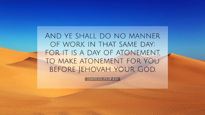 Picture 07 - Leviticus 23:28 ASV Desktop Wallpaper - And ye shall do no manner of work in that same - Desktop Bible Verse Wallpaper