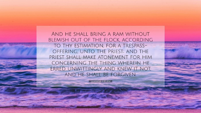 Picture 07 - Leviticus 5:18 ASV Desktop Wallpaper - And he shall bring a ram without blemish out of - Desktop Bible Verse Wallpaper