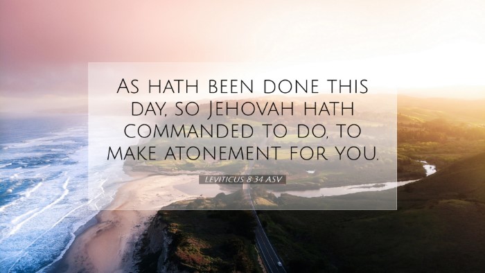 Picture 07 - Leviticus 8:34 ASV Desktop Wallpaper - As hath been done this day, so Jehovah hath - Desktop Bible Verse Wallpaper