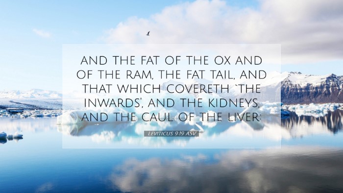 Picture 07 - Leviticus 9:19 ASV Desktop Wallpaper - and the fat of the ox and of the ram, the fat - Desktop Bible Verse Wallpaper