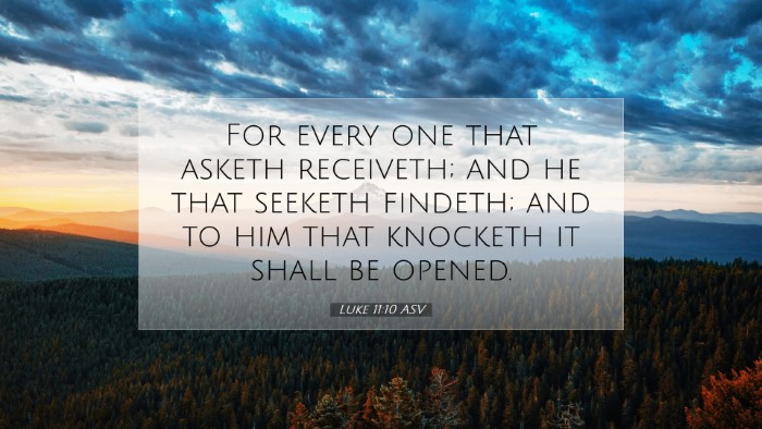 Picture 07 - Luke 11:10 ASV Desktop Wallpaper - For every one that asketh receiveth; and he that - Desktop Bible Verse Wallpaper