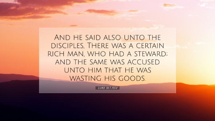 Picture 07 - Luke 16:1 ASV Desktop Wallpaper - And he said also unto the disciples, There was a - Desktop Bible Verse Wallpaper