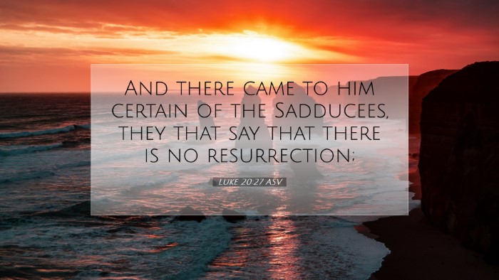 Picture 07 - Luke 20:27 ASV Desktop Wallpaper - And there came to him certain of the Sadducees, - Desktop Bible Verse Wallpaper