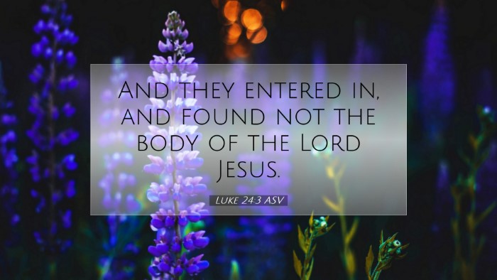 Picture 07 - Luke 24:3 ASV Desktop Wallpaper - And they entered in, and found not the body of - Desktop Bible Verse Wallpaper