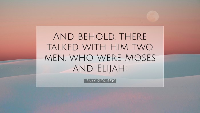 Picture 07 - Luke 9:30 ASV Desktop Wallpaper - And behold, there talked with him two men, who - Desktop Bible Verse Wallpaper