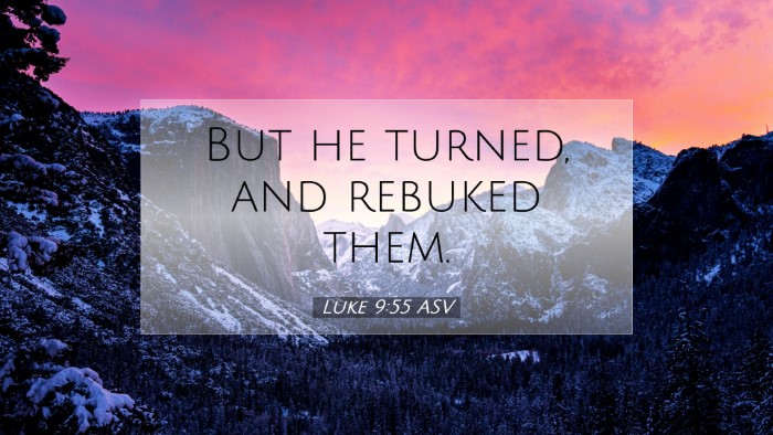 Picture 07 - Luke 9:55 ASV Desktop Wallpaper - But he turned, and rebuked - Desktop Bible Verse Wallpaper