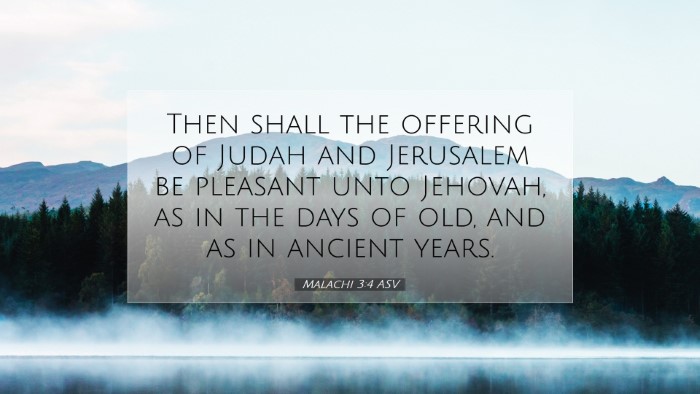 Picture 07 - Malachi 3:4 ASV Desktop Wallpaper - Then shall the offering of Judah and Jerusalem be - Desktop Bible Verse Wallpaper