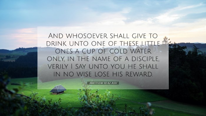 Picture 07 - Matthew 10:42 ASV Desktop Wallpaper - And whosoever shall give to drink unto one of - Desktop Bible Verse Wallpaper