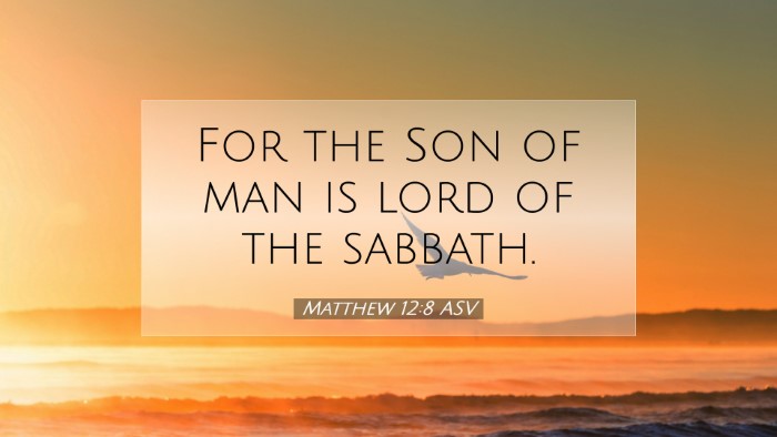 Picture 07 - Matthew 12:8 ASV Desktop Wallpaper - For the Son of man is lord of the - Desktop Bible Verse Wallpaper